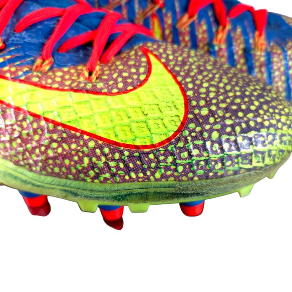 Nike Lunarbeast Elite TD Nikeskin Blue Red Mens Football Cleats Size 11.5‎ - Picture 10 of 12